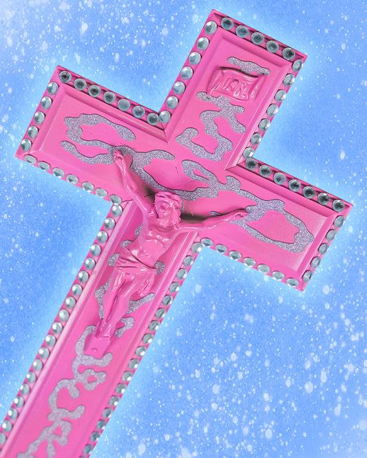Crucifix Rose/Argent God is Queer