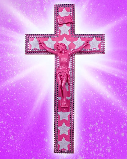 Crucifix Rose Étoile Blanche God is Queer
